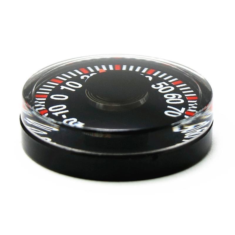 Mini Round Diameter 27mm Plastic Pointer Degrees Celsius Thermometers