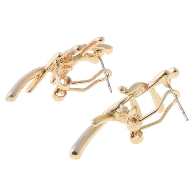 Bride Wedding Jewelry Set Fashion Ethnic Cross Pendant Necklace Earrings Studs