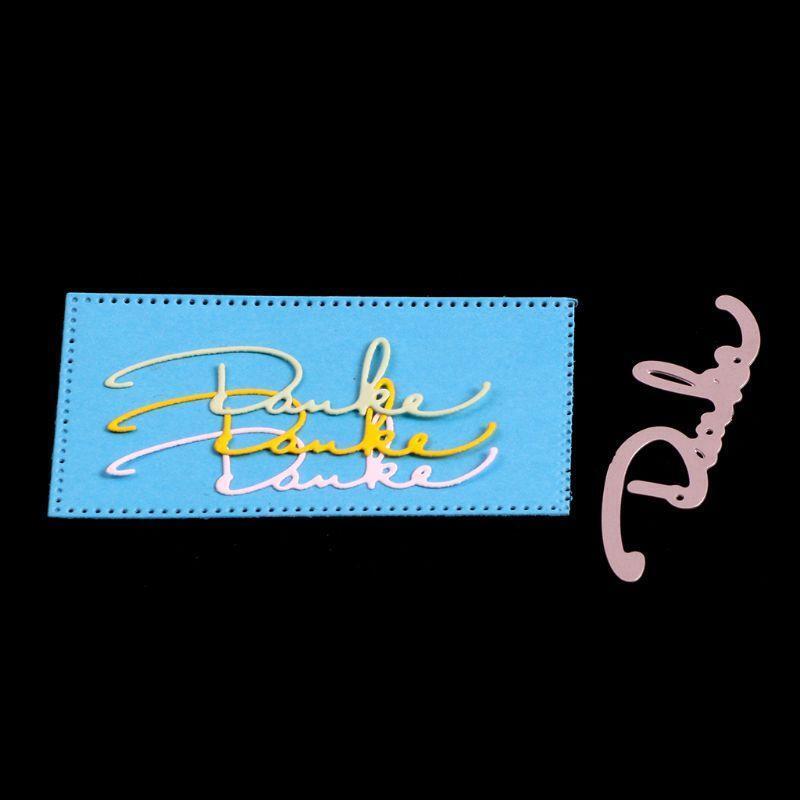 The Letter Metal Cutting Dies Stencil DIY Scrapbooking Embossing Paper Card