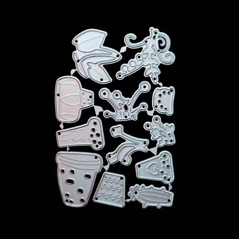 Potted Flowers Metal Cutting Dies Stencil DIY Scrapbooking Album Paper Card Mold