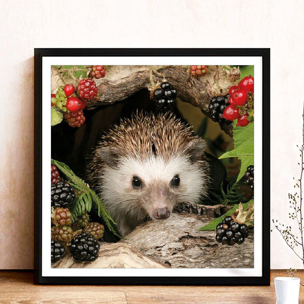 Animal Hedgehog 5D Diamond Painting Embroidery DIY Full Round Drill Picture