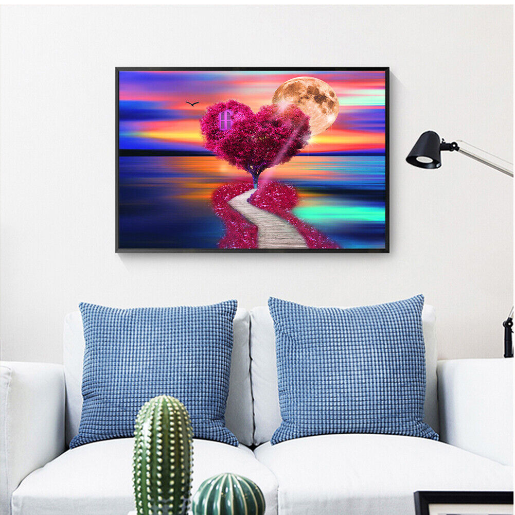 Heart Tree DIY Rhinestone Mosaic Picture Full Drill Diamond Painting Kit