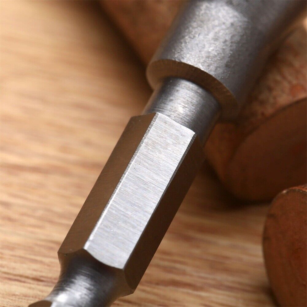 3pcs 90° Degree Wood Chamfer Countersink Drill Bits Deburring Tool Hex Shank