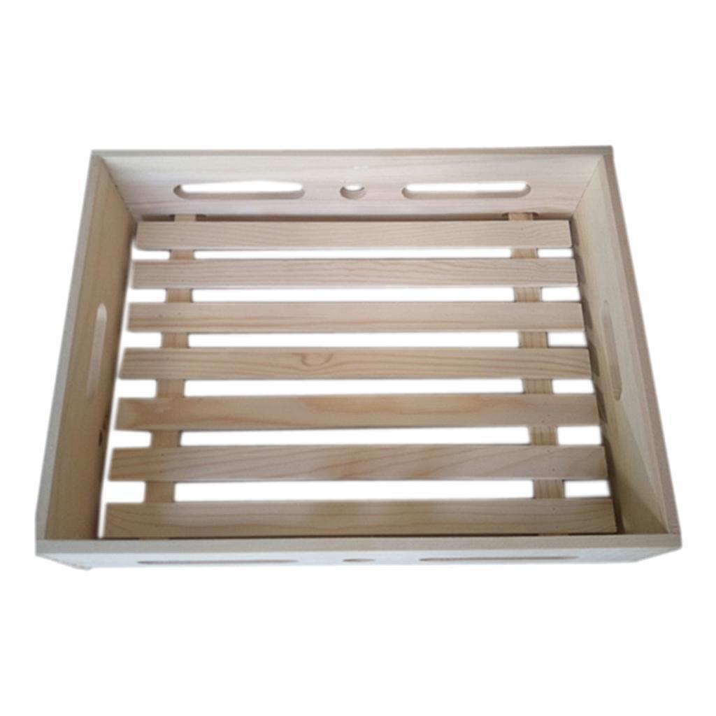 Durable Wooden Box with Handles for  Cooling DIY  Making Tools
