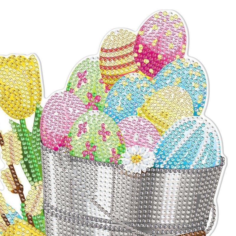 Easter Eggs Flower 5D Diamond Art Painting Ornament DIY Desktop Table Decoration