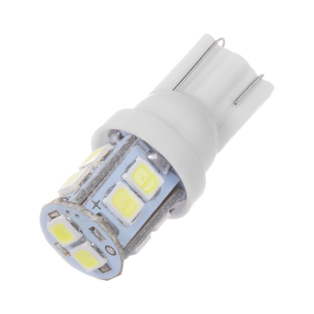 Plate Lamp 10SMD White W5W 2825 158 192 168 194 Car Bulbs LED Light T10