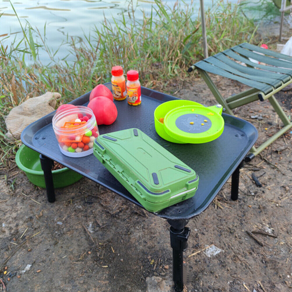 Outdoor Camping Table Fishing Camp Extendable Legs Carp Bait Folding Table