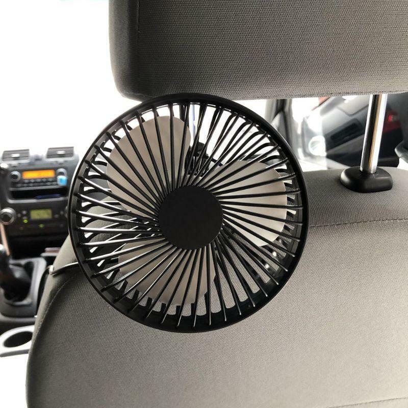 Electric USB Car Headrest Fans with Comfortable USB Plug for Car Truck Vehicles