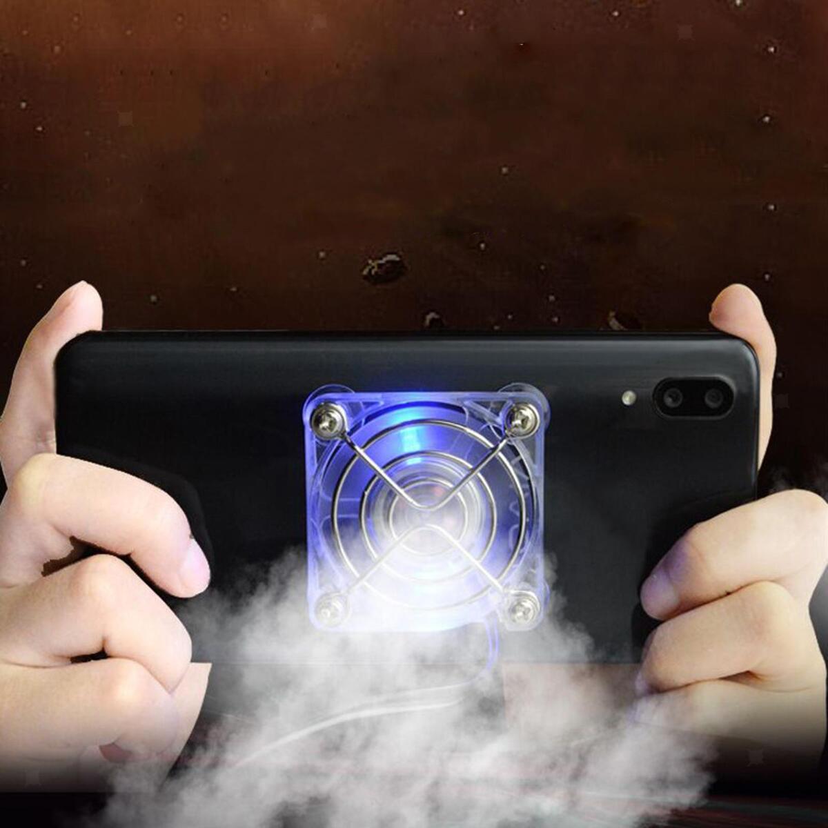 Portable Phone Cooling Fan Cooler Mini Mute Rechargeable Cellphone Radiator for