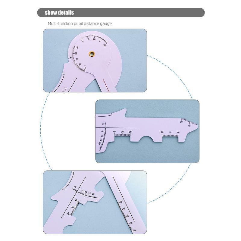 Multifunctional Pupil Distance Gauge Measure 3 in 1 Optical PD Ruler Distance