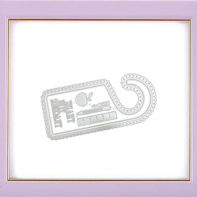 Pen Ruler Metal Cutting Dies Photo Album Decoration Family Together Party Diary