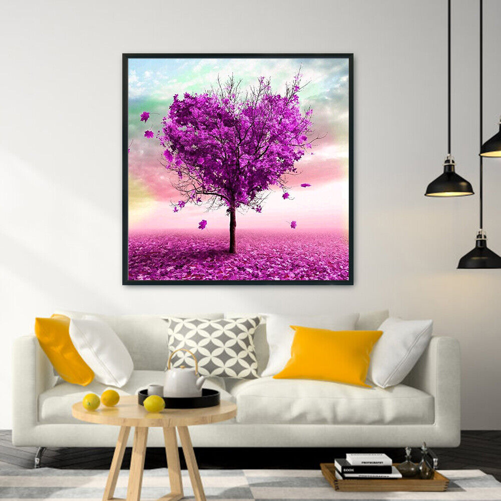 Love Tree Cotton Cross Stitch DIY 11CT Stamp Embroidery Print Craft (SZX55)