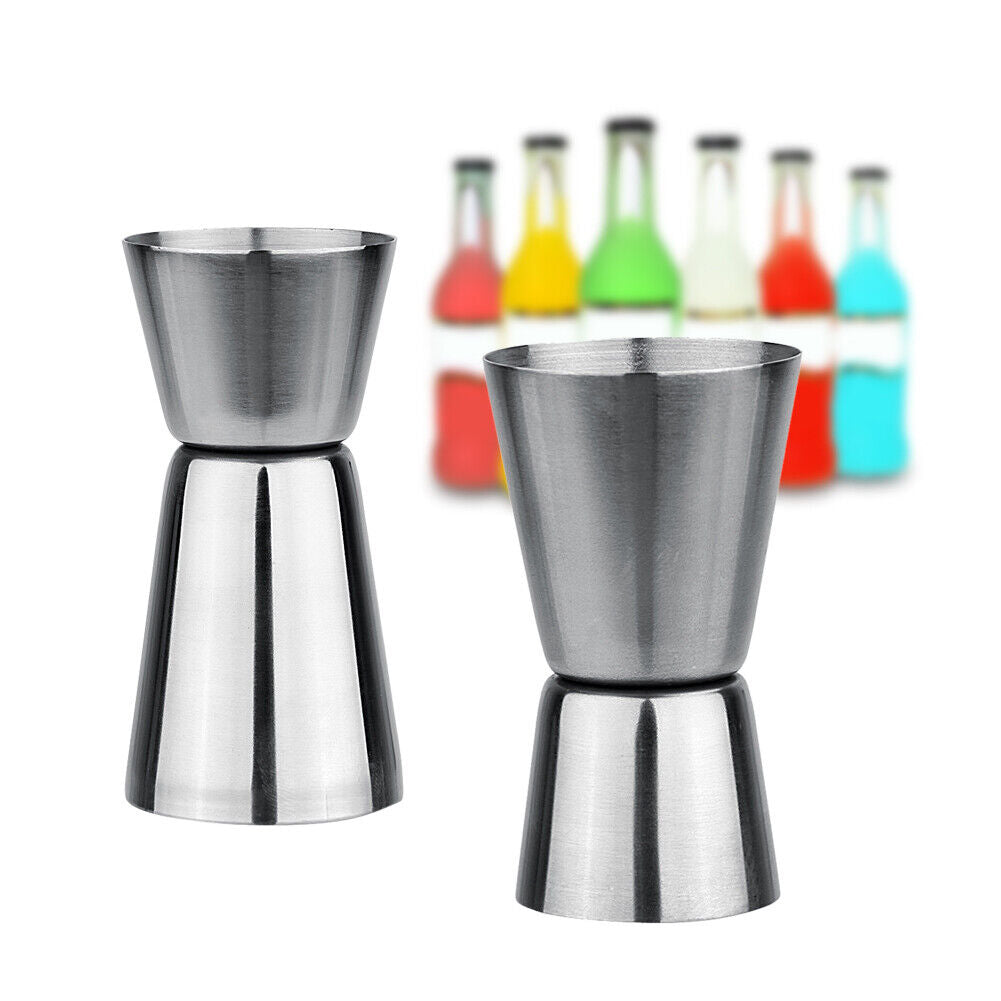 Wine Cocktail Shaker Jigger Single Double Shot Drink Measure Cup (25-50ML)