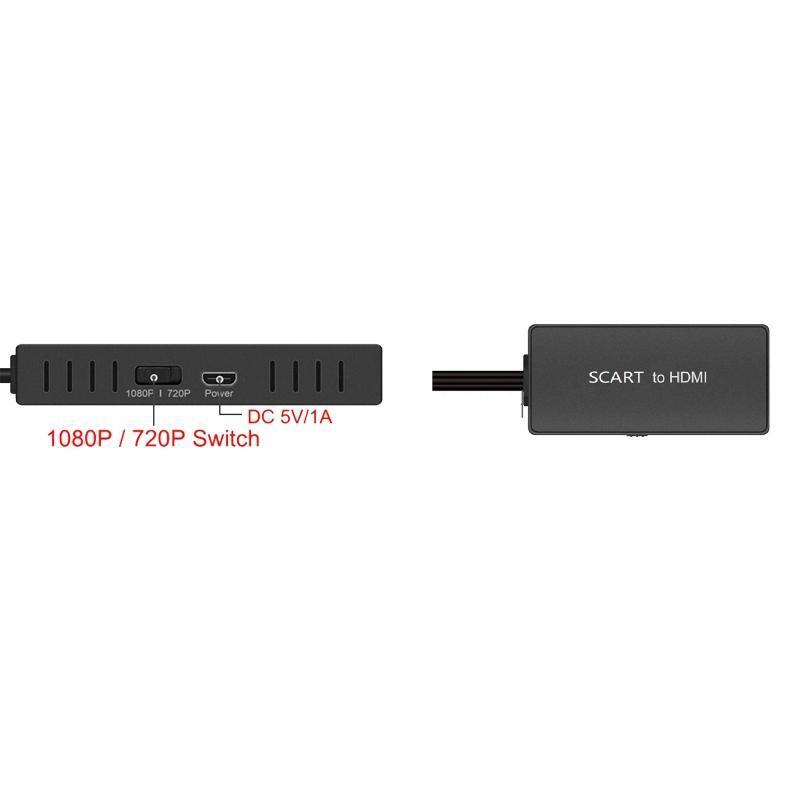 SCART to Hdmi-compatible Converter Scart in HDMI-Compatible 720/1080P Switch