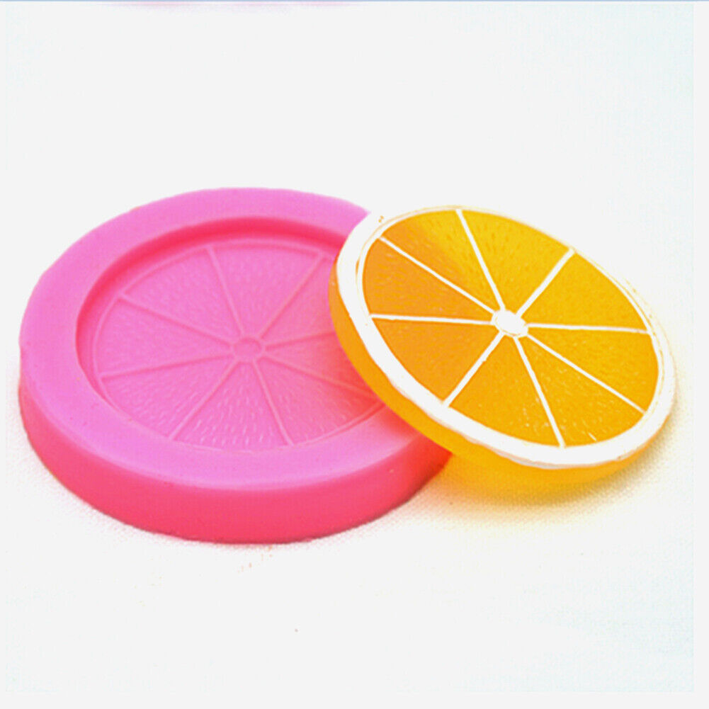 New Silicone Lemon Slices Fruit Mold Chocolate Fondant Cake Mould Decor Too