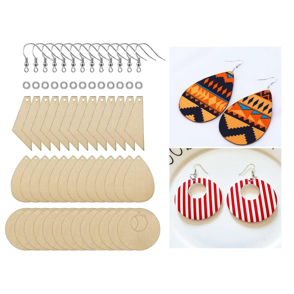 180 Pieces  Earrings Blank  Charms Pendants for DIY Earring