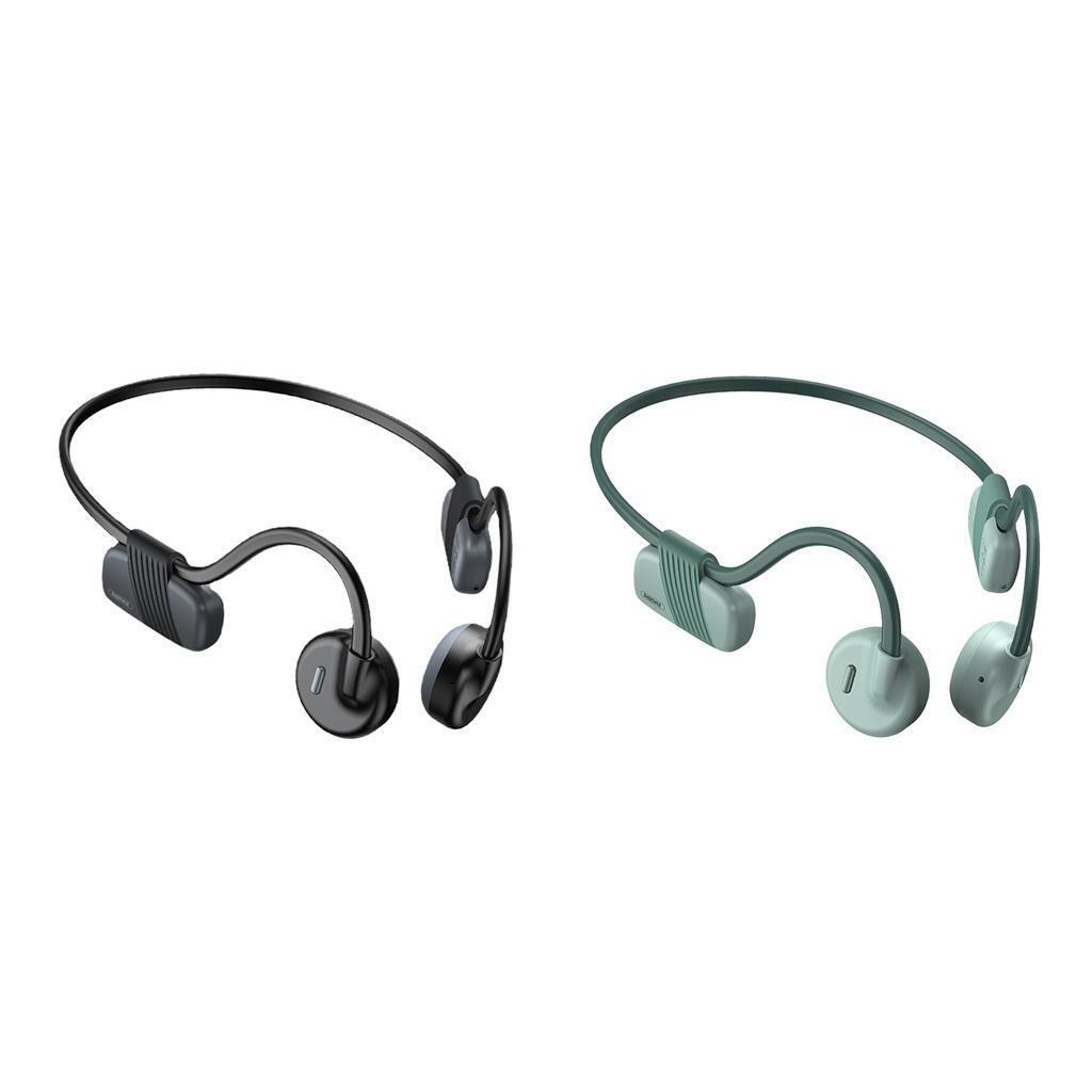 2x  Headphones with Mic IPX6 Waterproof for Bicycling Sports