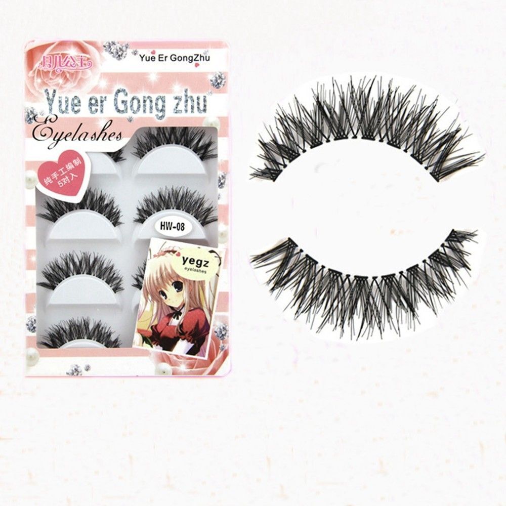 10 Pairs Fashion Natural Long Cross Eye Lashes False Eyelash Extension Cosmetic