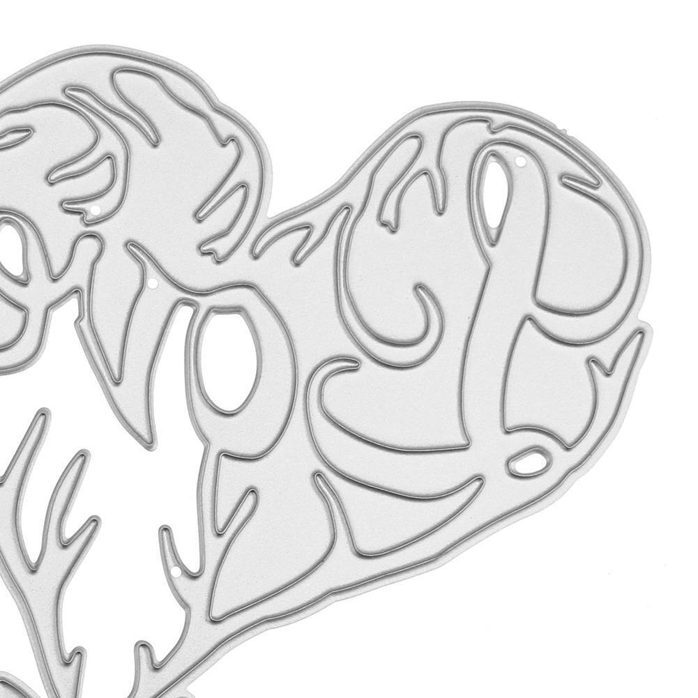 DIY Craft Cutting Dies Stencils Scrapbook Embossing Album Card Gift(Heart)