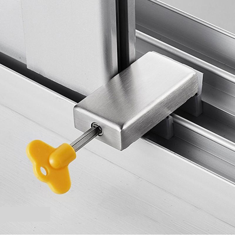 2Pcs Window Security Lock Window Limiters Child Safety Sliding Window Restrictor