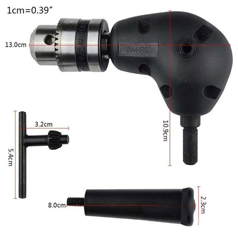 Durable Right Angle Extension Screwdriver Socket Adapter Drill Attachment Tool