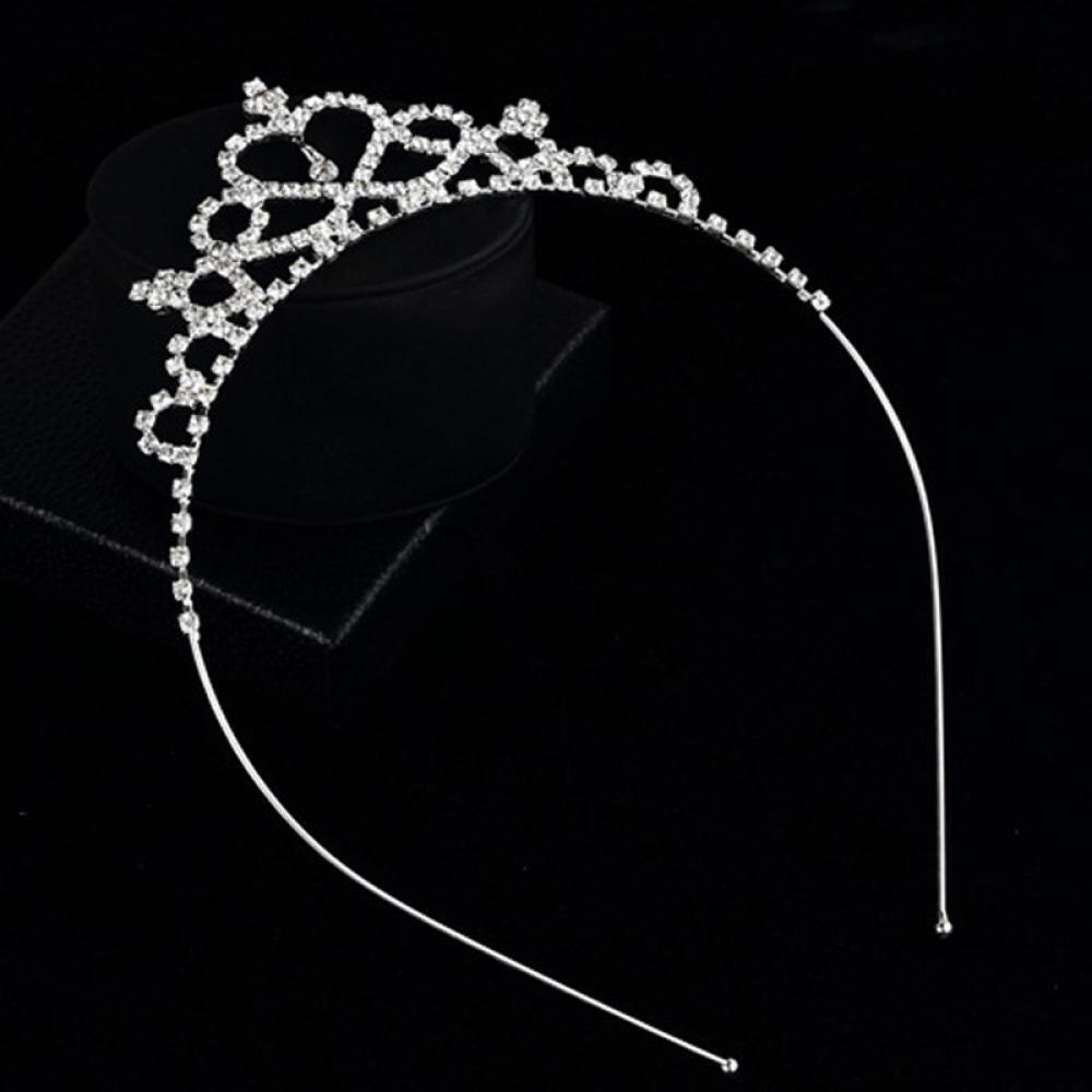 Baby Kids Girls Party Diamond Princess Headband Hair Hoop Crown Crystal