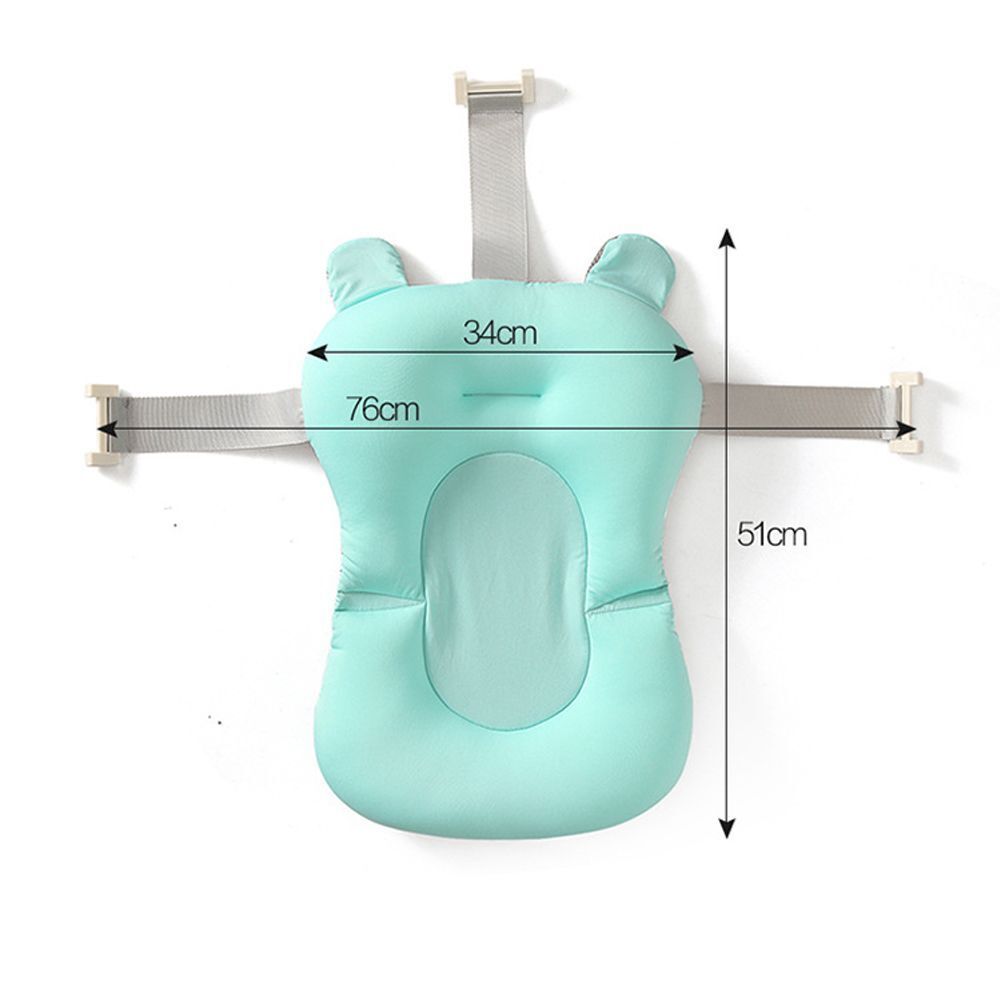 Mat Bathtub Seat Newborn Baby Shower Bath Tub Pad Anti-Slip Bathtub Pillow