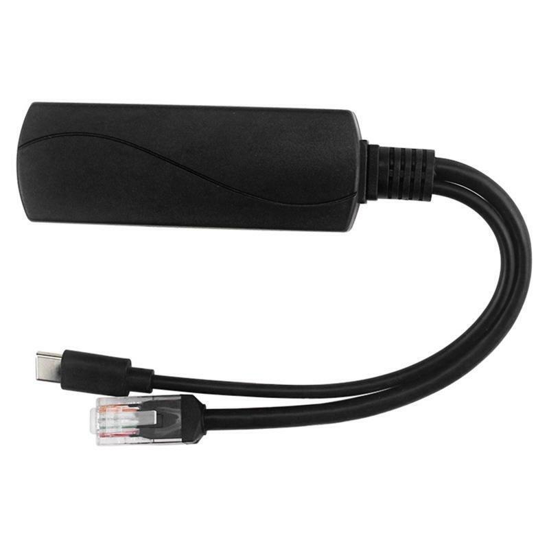 Gigabit PoE Splitter Type-C IEEE 802.3af 10/100/1000Mbps Power over Ethernet