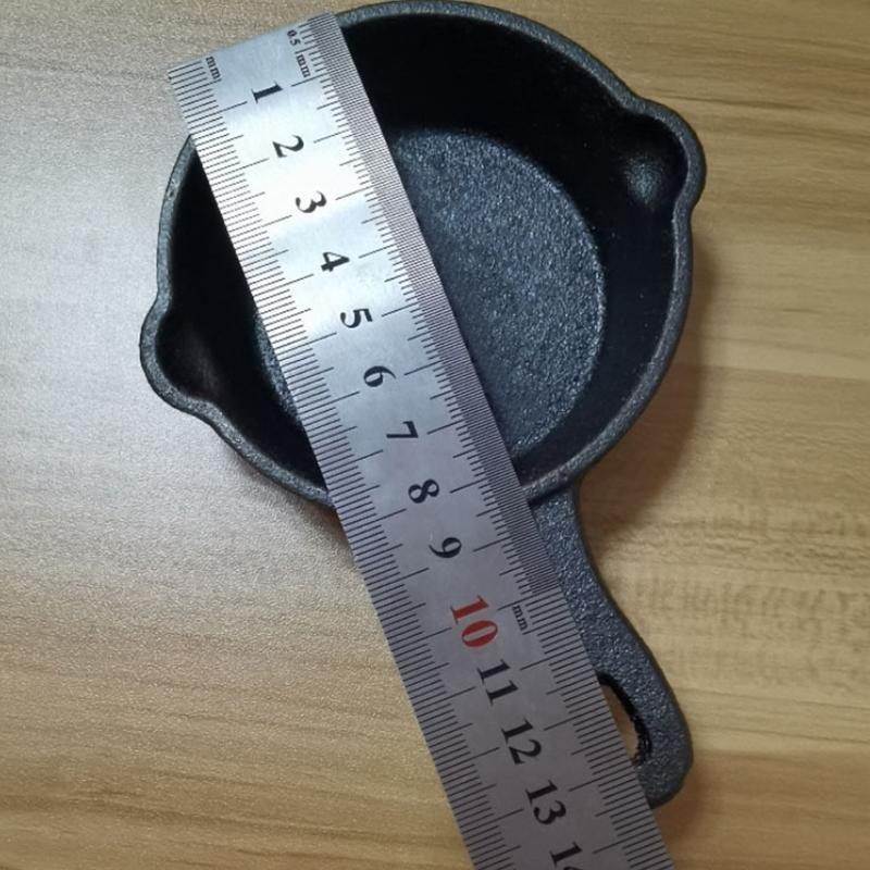 8.5CM Cast Iron Material Frying Pan Non-stick Cookware Fried Steak Pot Saucepans