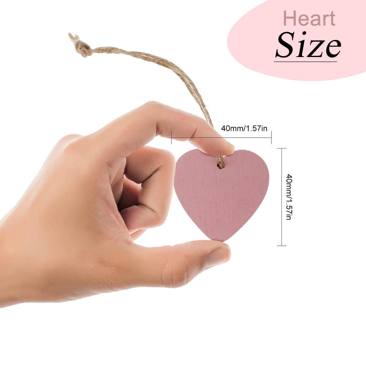 100pcs Heart  Blank Cutout Tags  Embellishment  Crafts