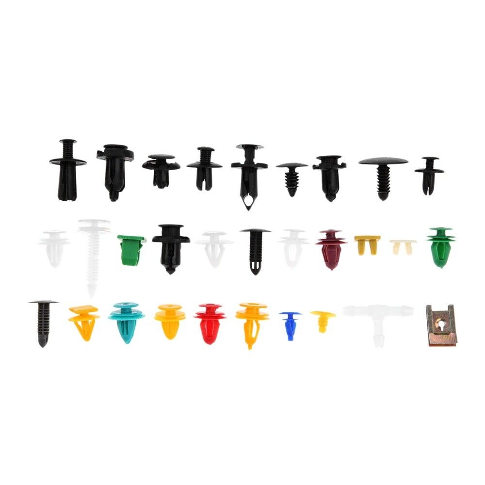 Plastic Various 500PCS Door Bumper Panel Fender Fastener with remover Tool