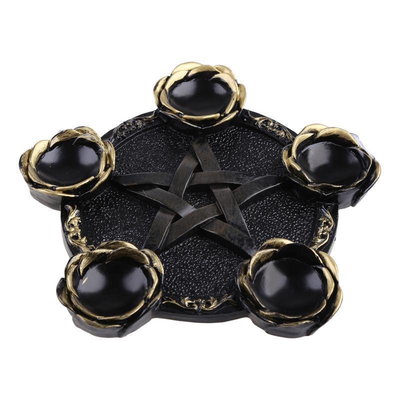 Altar Plate Divination Ceremony Candle Holder Astrology Pentacle Altar Plate