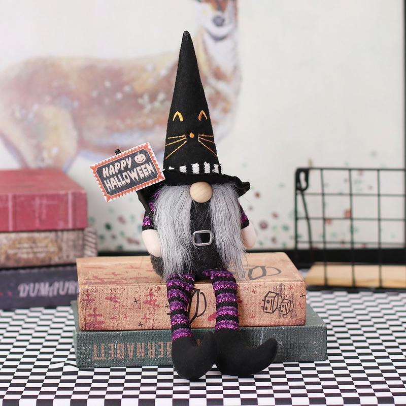 Halloween Gnomes 2pcs/set Long Legs Striped Hat New Year Birthday Wedding Decor