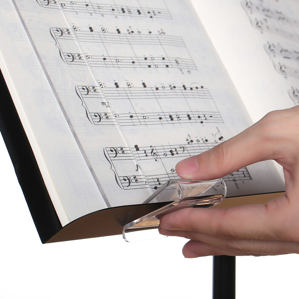 2x Music Book Sheet Clip Holder for Guitar Piano Violin Musical Instruments