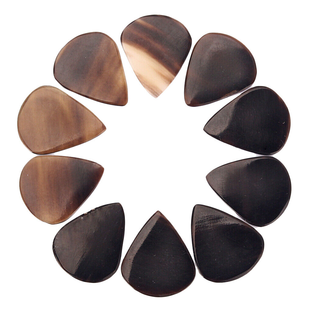 10PCS Guitar  Clear Buffalo Horn for Guitar Bass Banjo Practice Supply