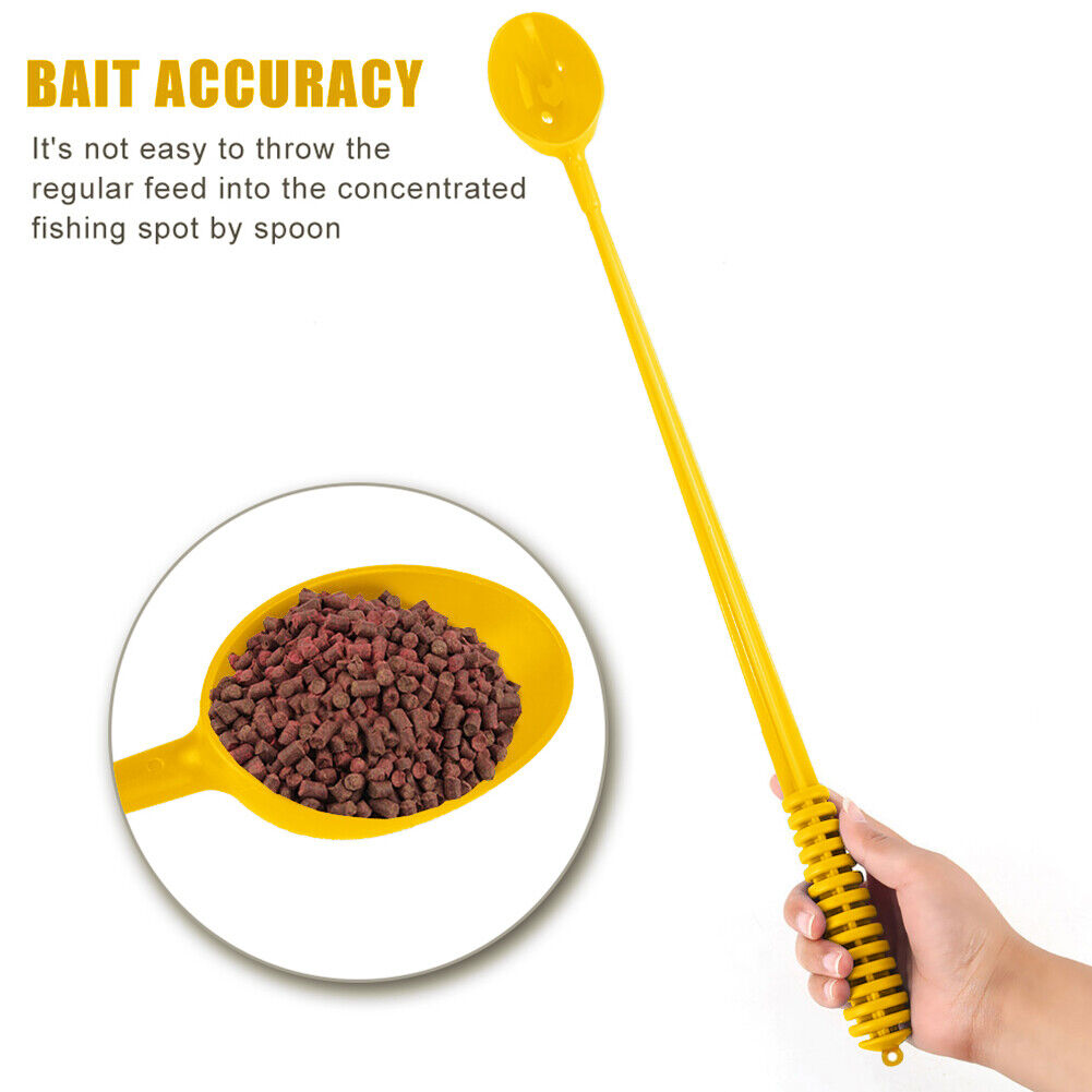 Fishing Baits Casting Spoon Scoop Anti-Slip Handle for Feeding Particles
