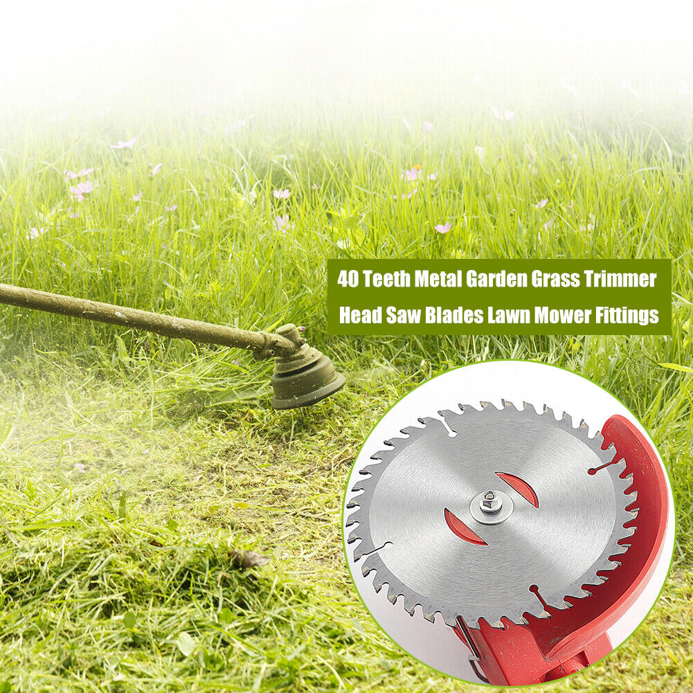 40 Teeth Metal Garden Grass Trimmer Head Saw Blades Lawn Mower Fittings