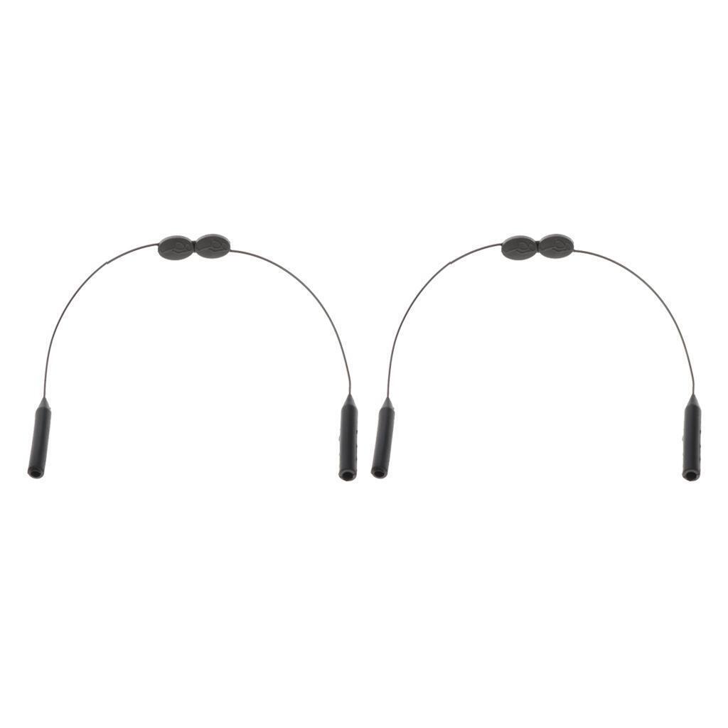 2pcs Silicone Glasses Strap Cord Retainer  Lanyard Keeper