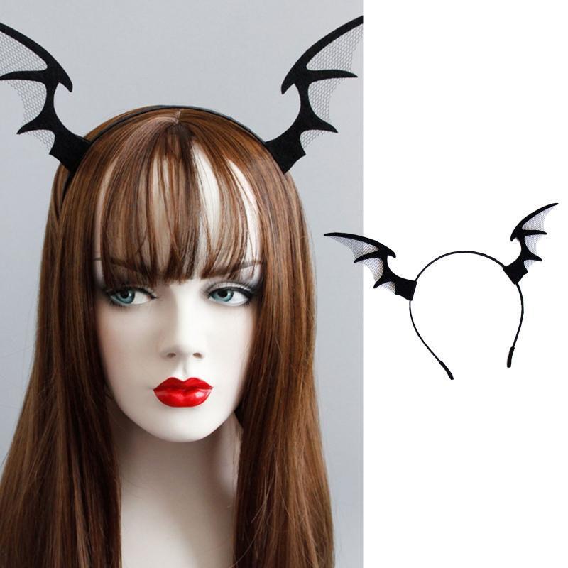 Gothic Devil Hair Hoops Night Party Anime Lolita Hairband Devil Headbands