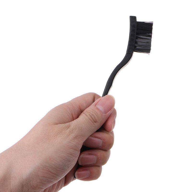 Black Non Slip Handle PCB Rework ESD Anti Static Dust Brush 17cm Easy to Use