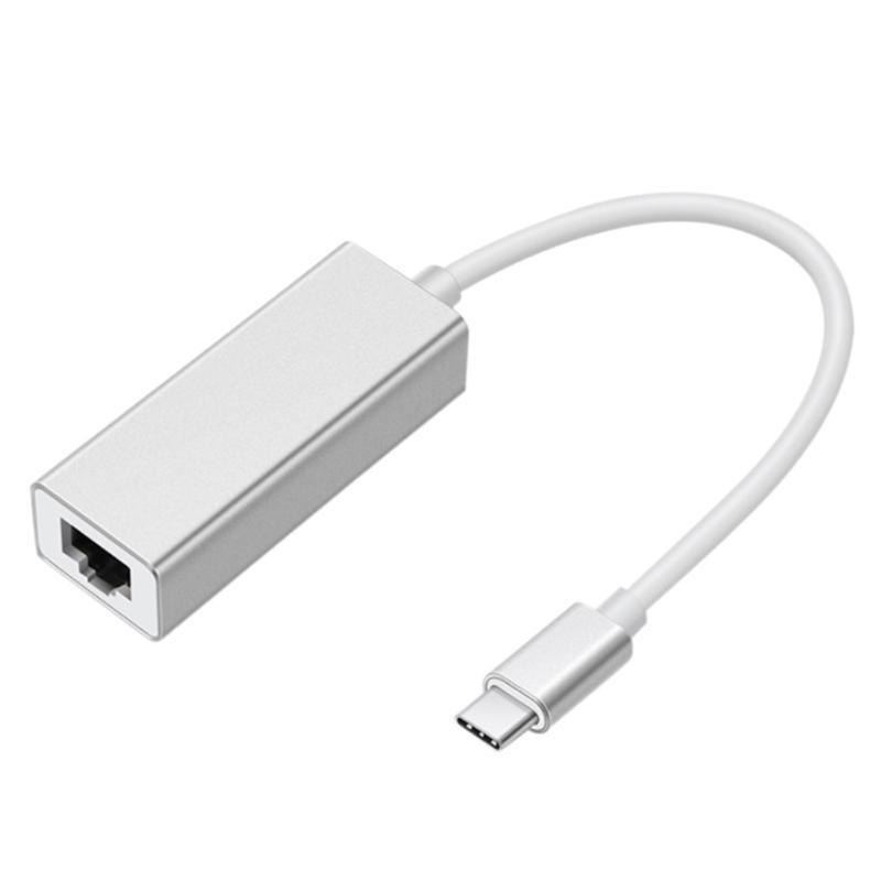 Audio Typec Male To Rj45 Adapter Cable USB C to Ethernet Adapter
