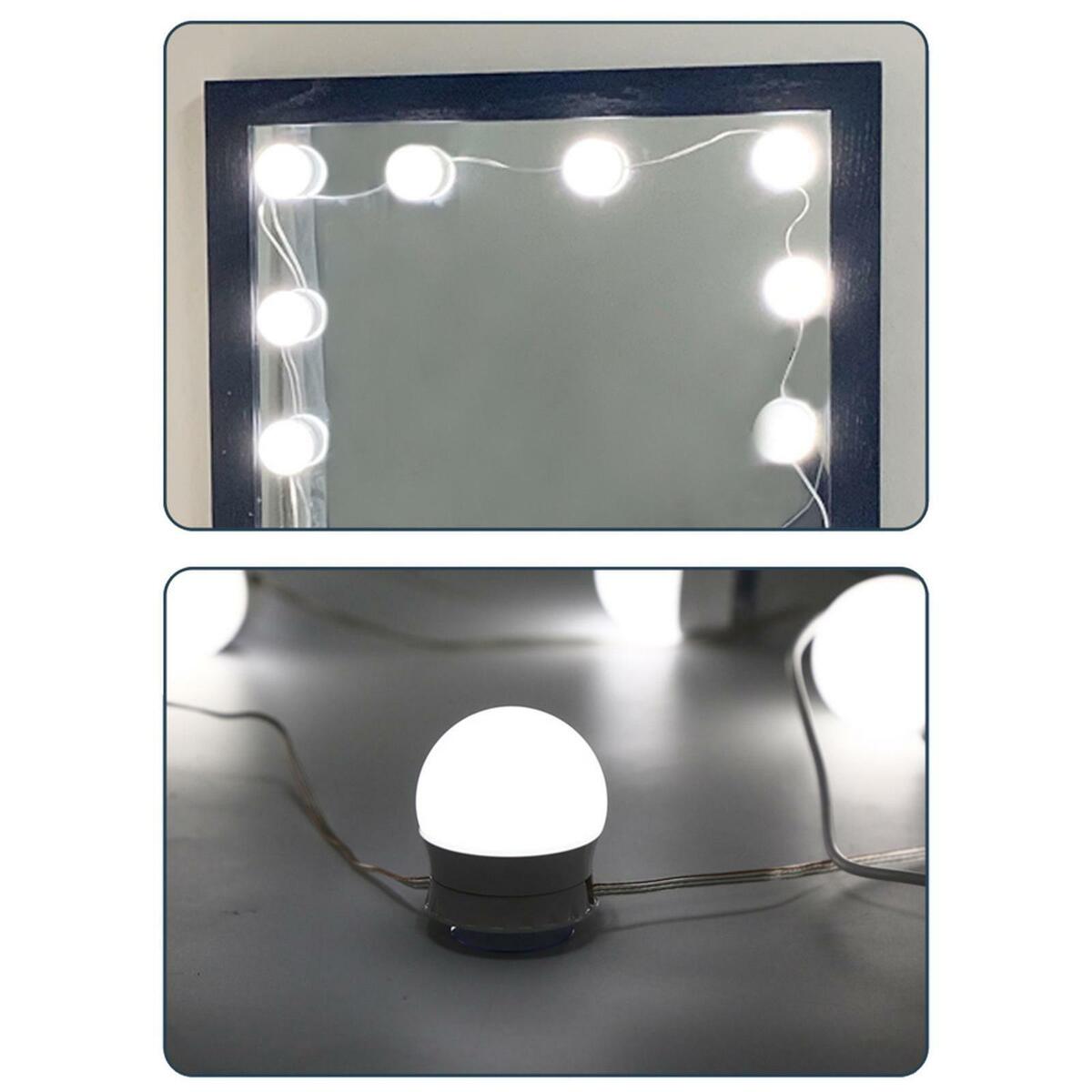 LED Vanity Mirror Lights with Suction Cups Wall Lamp for Makeup Dressing Table