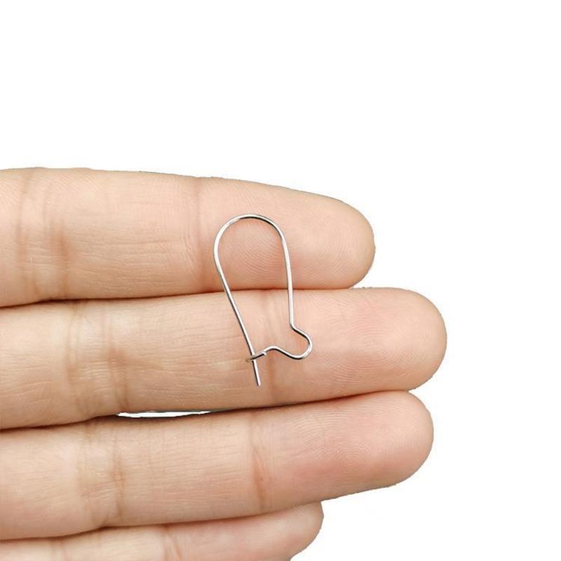 100 Pcs/Set Kidney Earring Findings U-shaped Earring Hooks Earring Gift for Girl