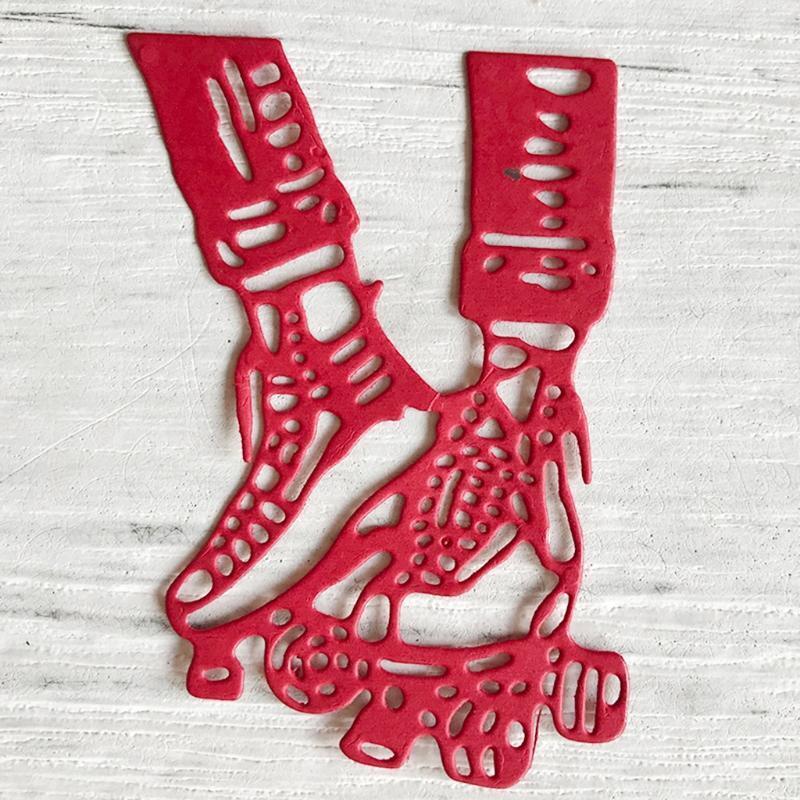 A Pair of Skates Carbon Steel Cutting Dies DIY Scrapbooking Photo Album Cards