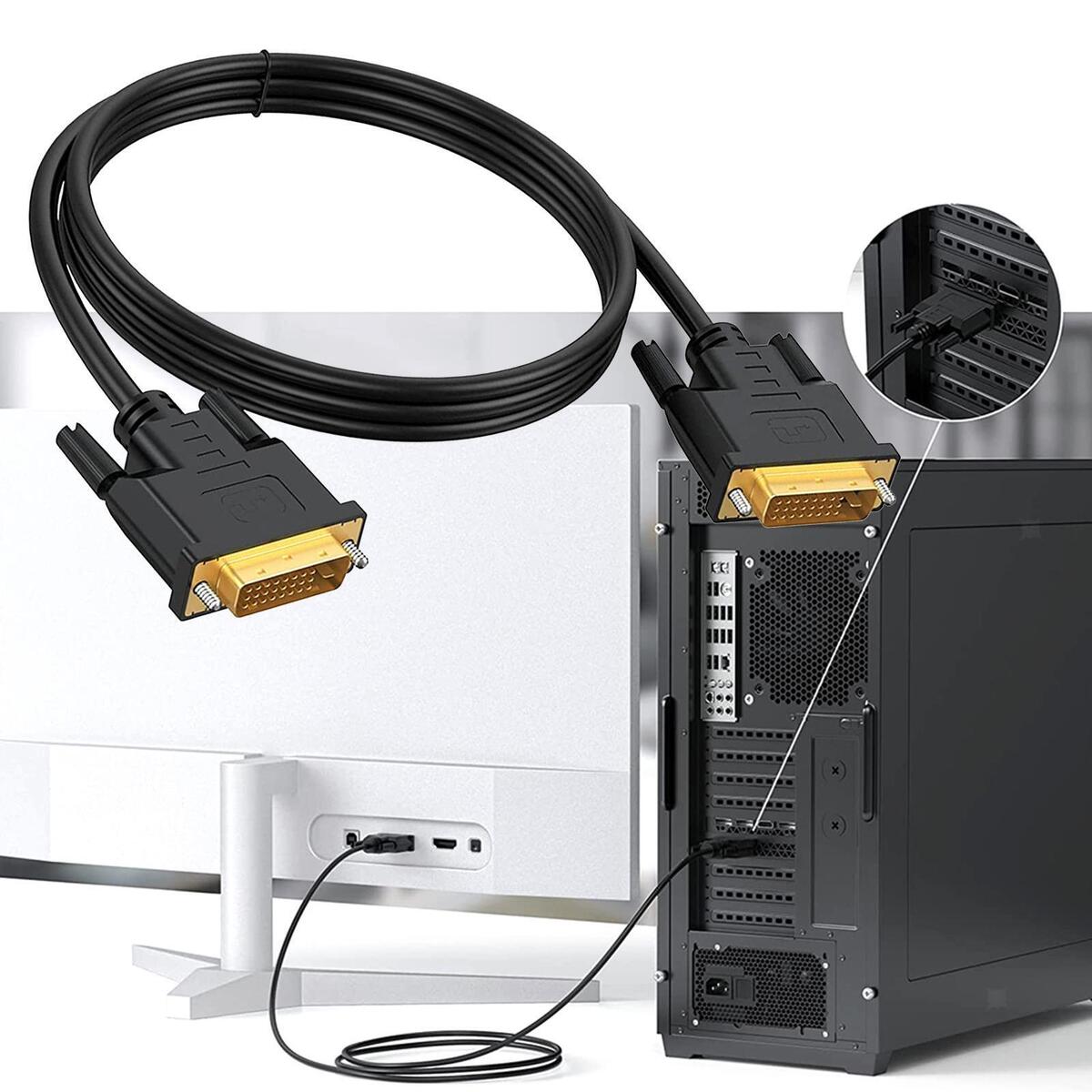 DVI to DVI Cable Dvi-D to Dvi-D High Speed 1080P 60Hz for Monitor DVD HDTV