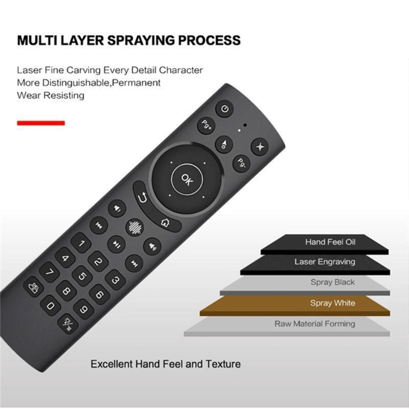 Voice Remote Air Mouse Remote, 2.4G RF Wireless Remote Control for Android Box
