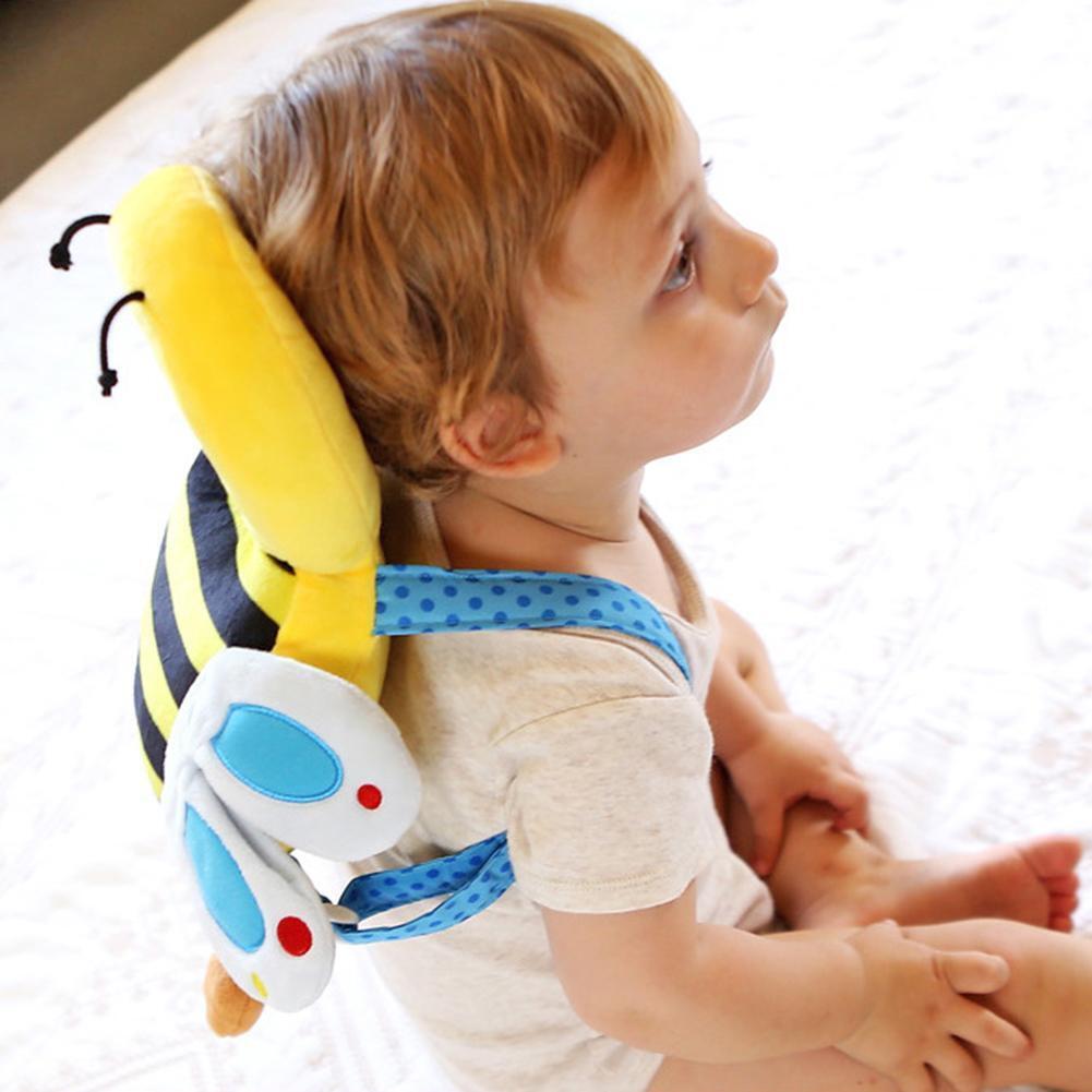 Safety Baby Head Protection Pillow Headrest Pad Neck Protector (Bees)