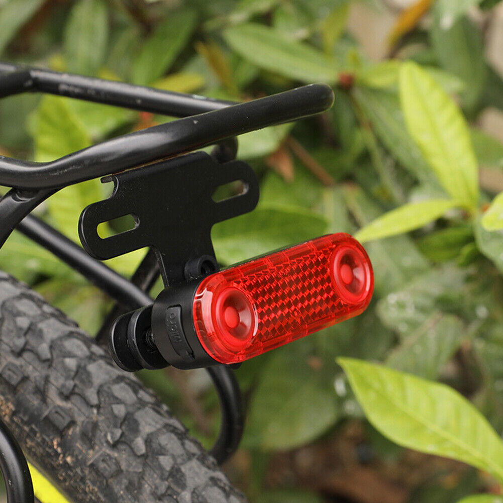 LED Bike Rack Taillight USB Charging Bicycle Rear Seat Reflective Lights