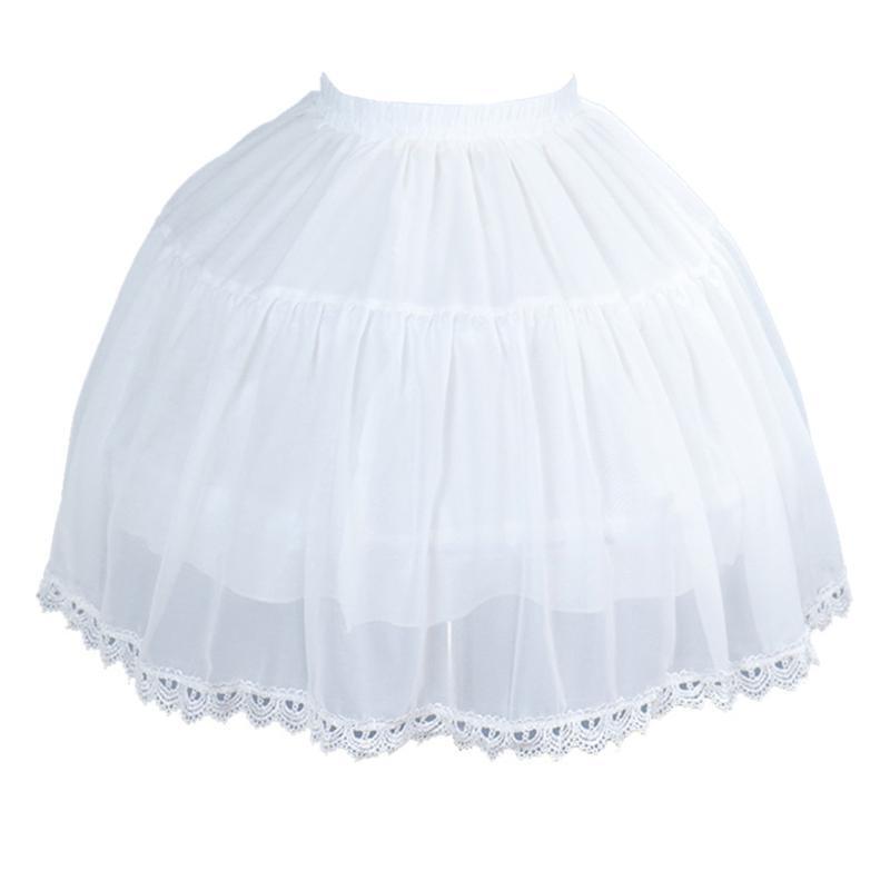 Hoop Skirt Petticoat Victorian Costume Underskirt Short Slips for Women Girls