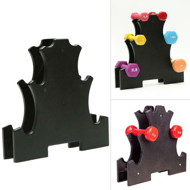 3 Tier Dumbbell Rack Holds up to 100lbs Gym Fitness Exercise Dumbbell Holder